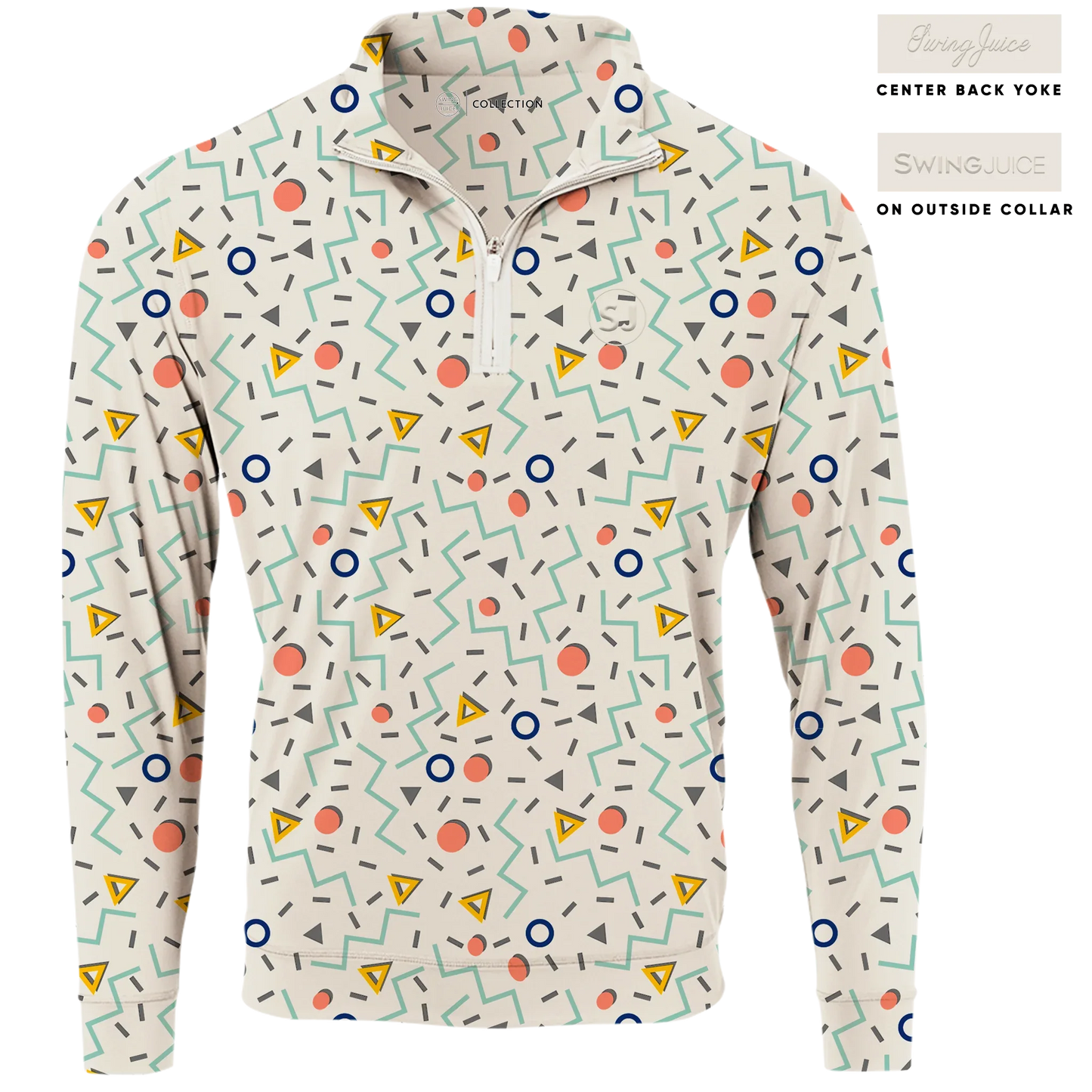 Golf Fresh Prints Men's Quarter Zip - Final Sale - GOLF LEAGUE