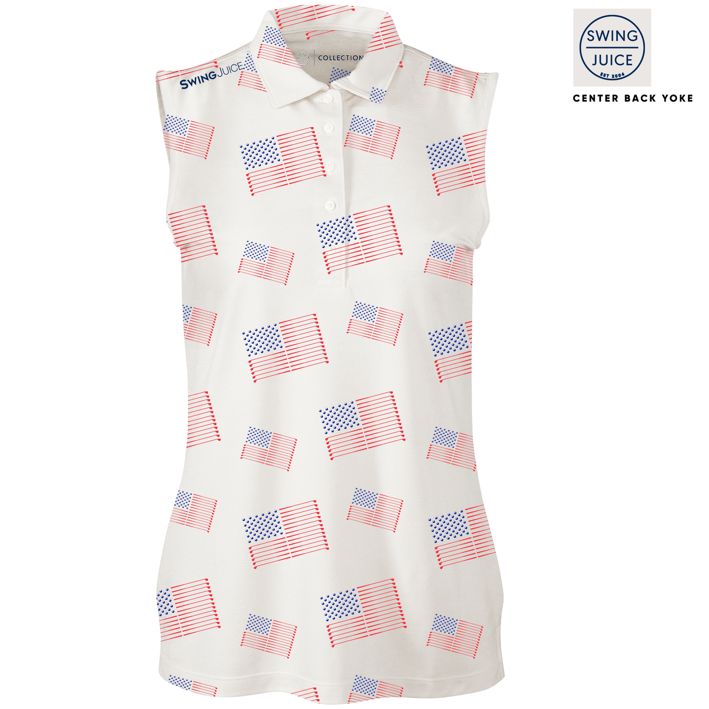 Golf Flag Women's Sleeveless Polo