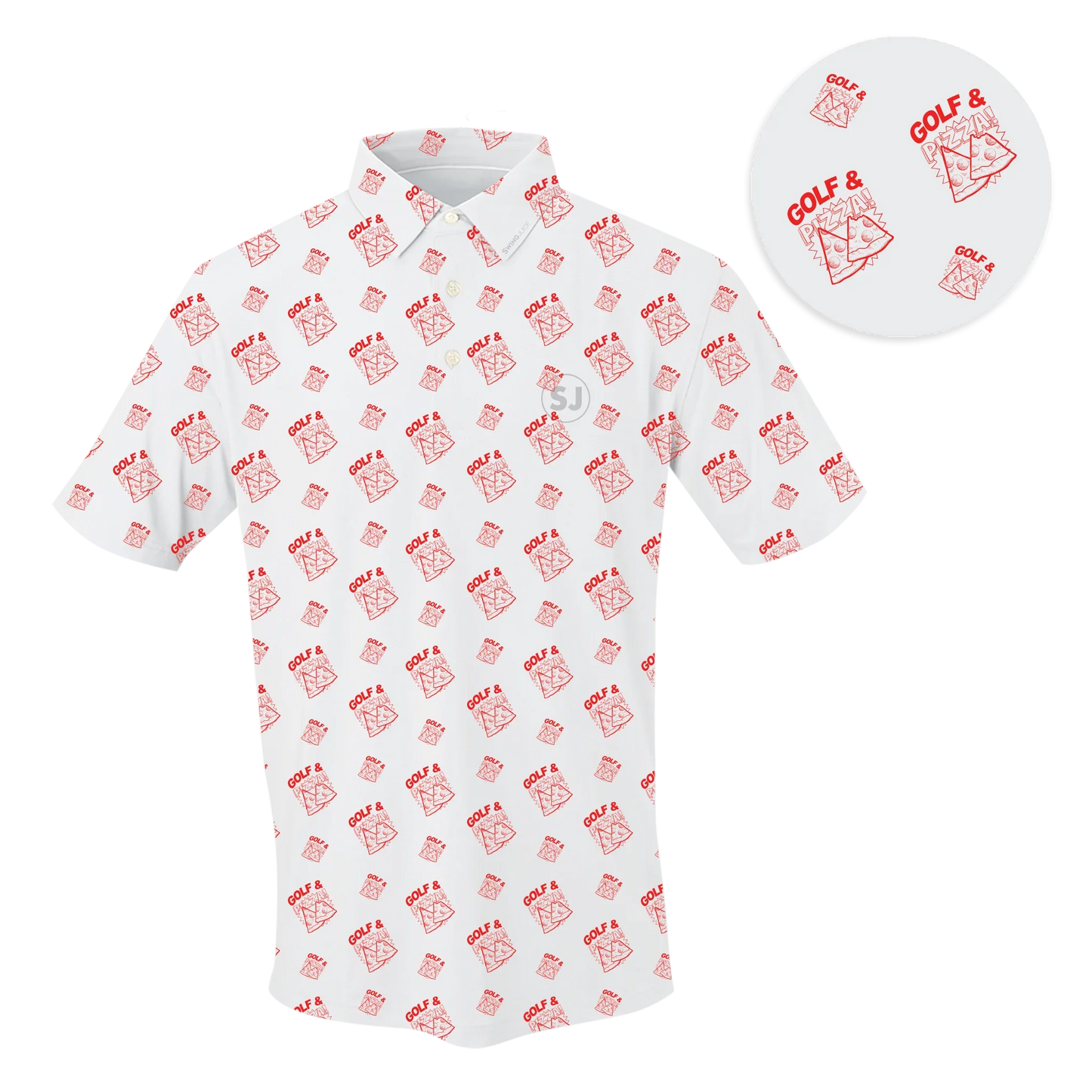 Golf & Pizza Men's Polo - Final Sale - GOLF LEAGUE