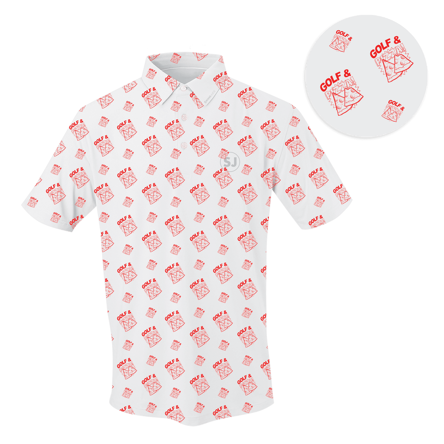 Golf & Pizza Men's Polo - Final Sale