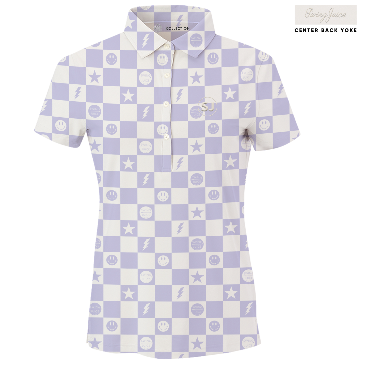 Golf Smile Face Women's Polo - Final Sale