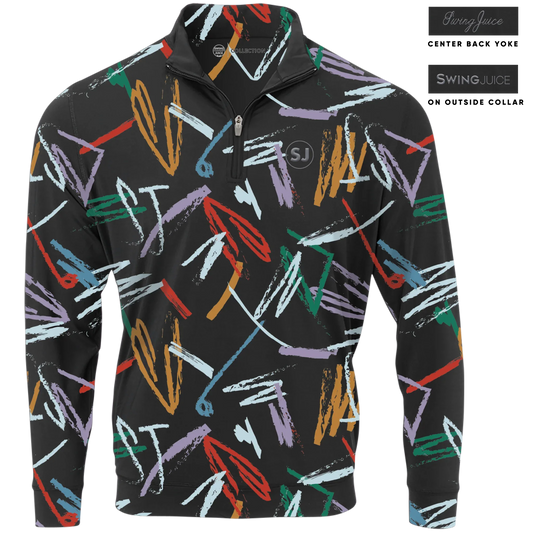 Golf Strokes Men's Quarter Zip - Final Sale - GOLF LEAGUE
