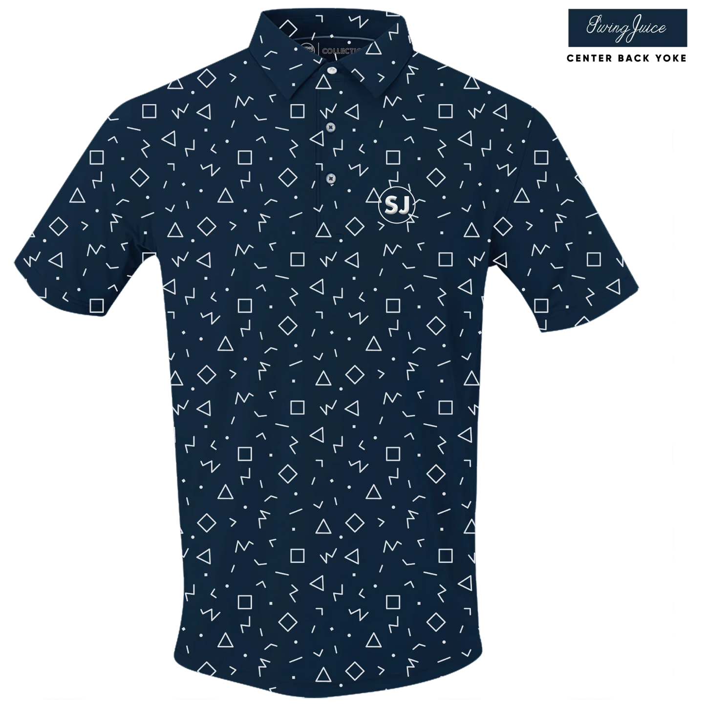 Golf Memphis Geometric Men's Polo - GOLF LEAGUE