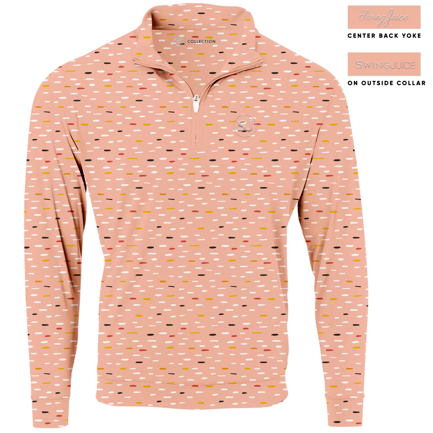 Golf Mid Century Nostalgia Men's Quarter Zip - GOLF LEAGUE