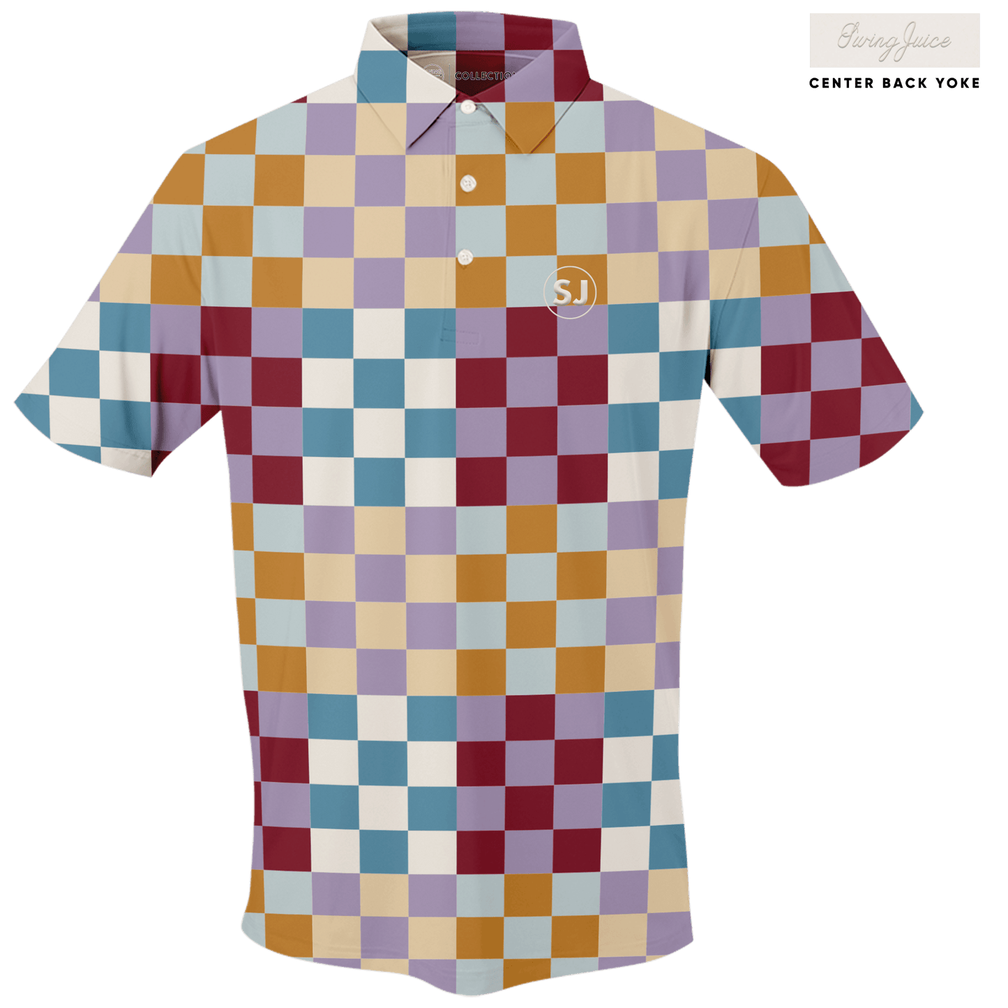 Golf Multi Checker Men's Polo - Final Sale