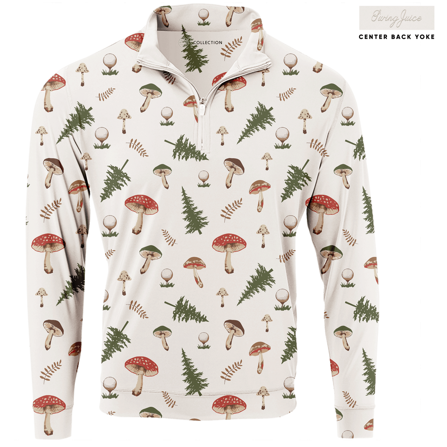 Golf Mushrooms Men's Quarter Zip - Final Sale