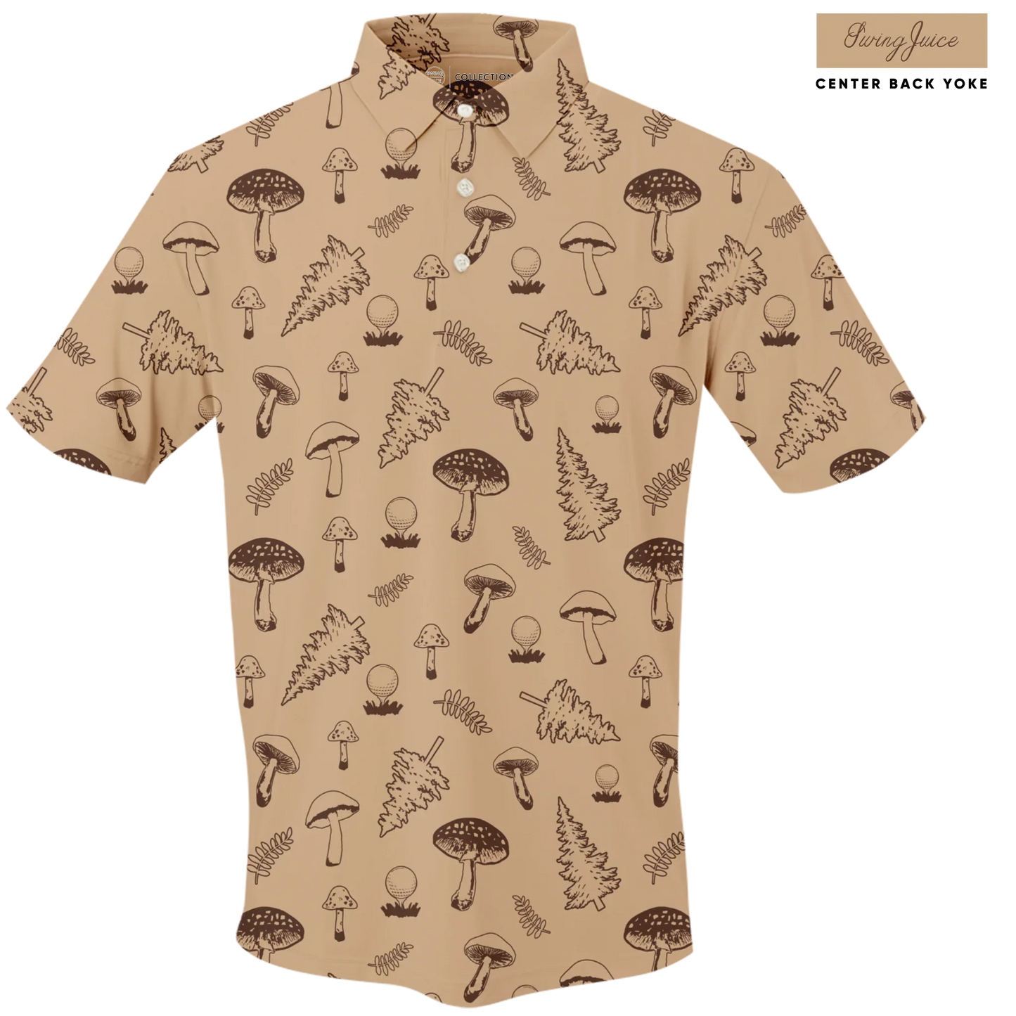 Golf Mushrooms Men's Polo - Final Sale - GOLF LEAGUE
