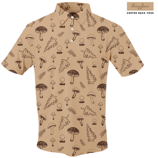 Golf Mushrooms Men's Polo - Final Sale - GOLF LEAGUE
