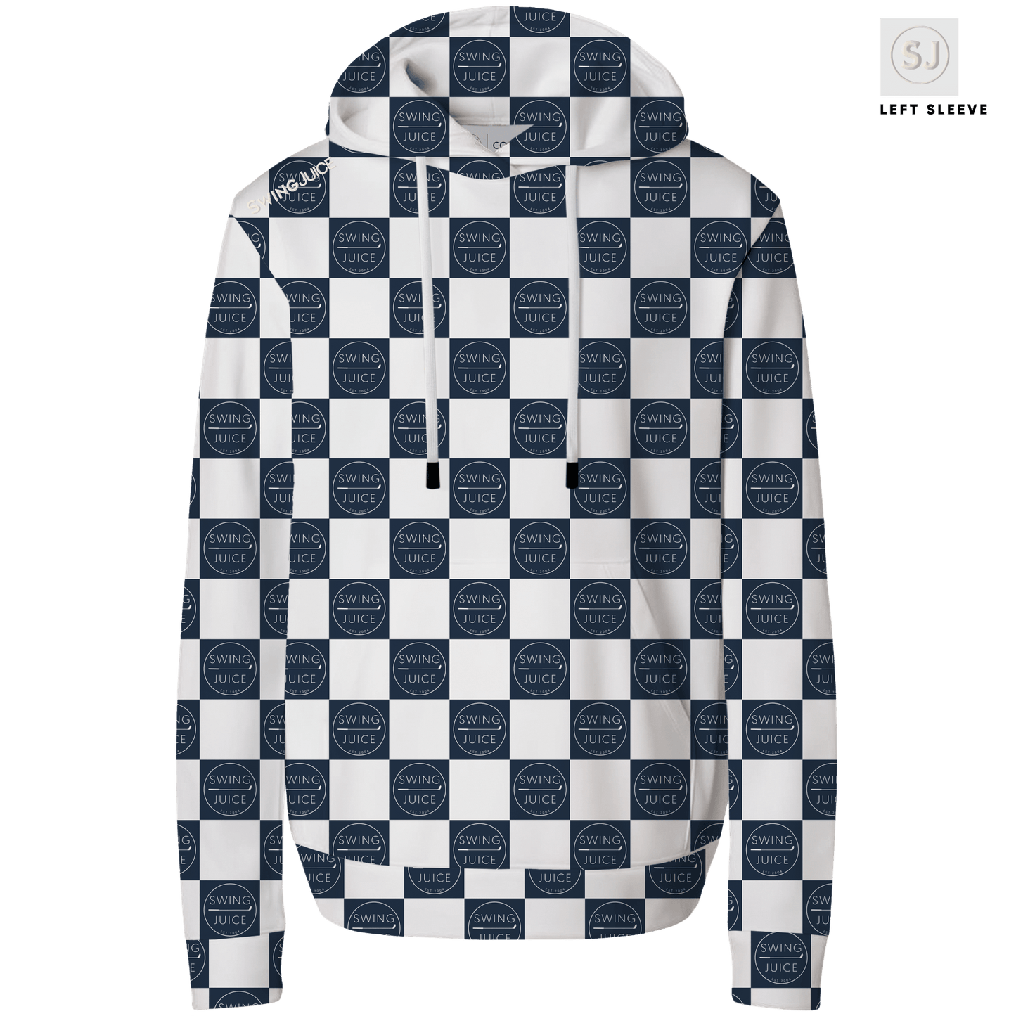 Golf SJ Checkerboard Men's Performance Hoodie - Final Sale