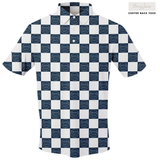 Golf SJ Checkerboard Men's Polo - Final Sale - GOLF LEAGUE