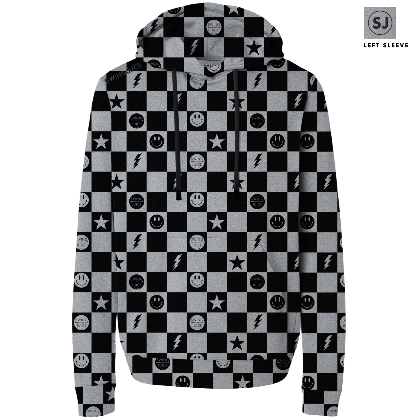 Golf Smile Face Men's Performance Hoodie - Final Sale