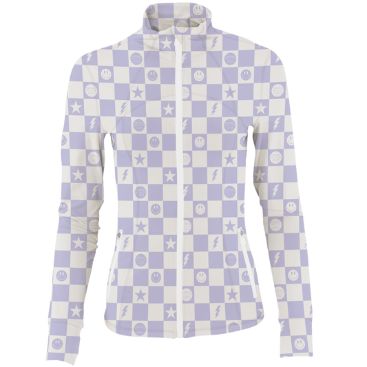 Golf Smile Face Women's Full Zip - Final Sale