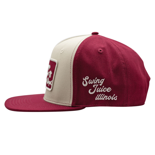 Golf Chicago Muni Unisex Snapback Hat Khaki/Maroon O/S - Final Sale - GOLF LEAGUE