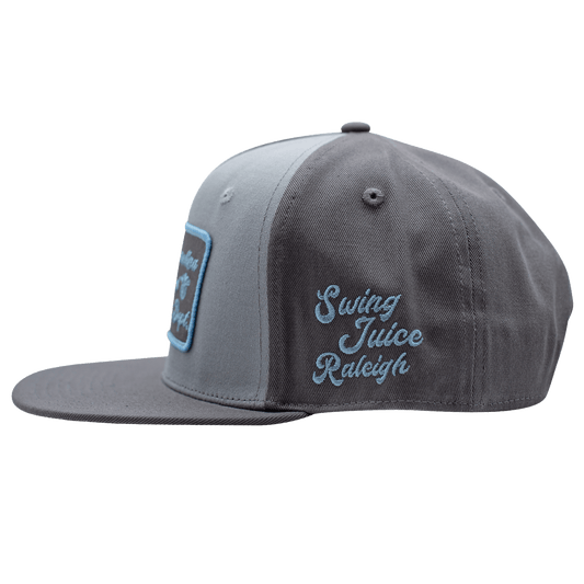 Golf NC Raleigh Muni Unisex Snapback Hat Steel/Charcoal O/S - Final Sale