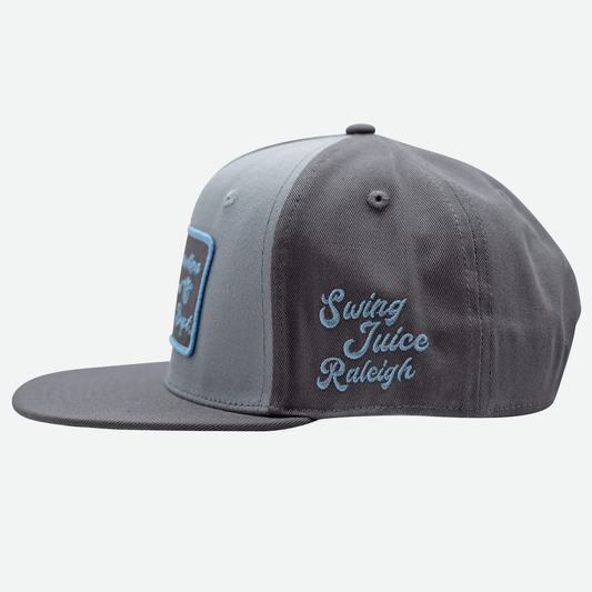 Golf NC Raleigh Muni Unisex Snapback Hat Steel/Charcoal O/S - Final Sale