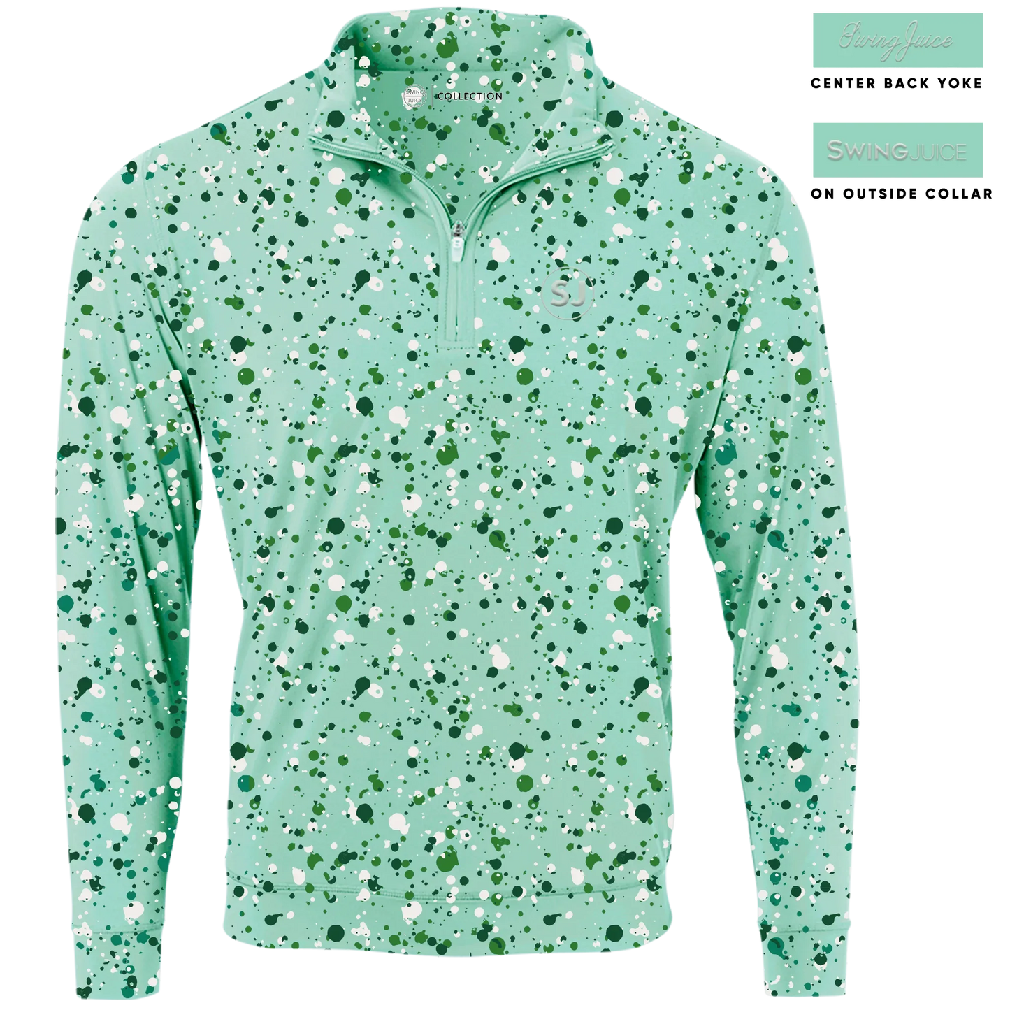 Golf Splatter Men's Quarter Zip - GOLF LEAGUE