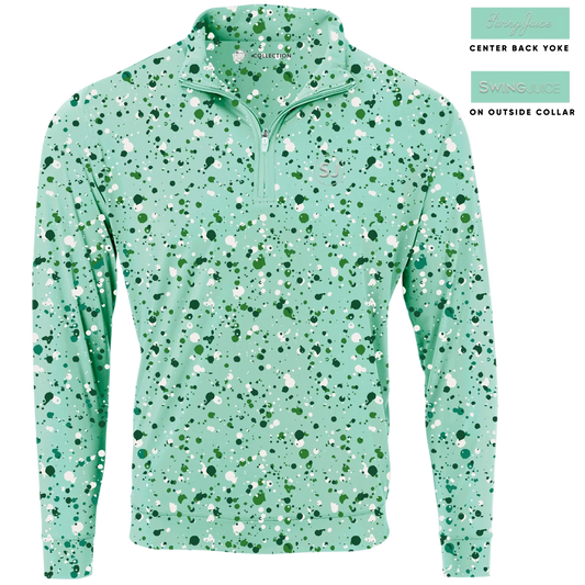 Golf Splatter Men's Quarter Zip - GOLF LEAGUE