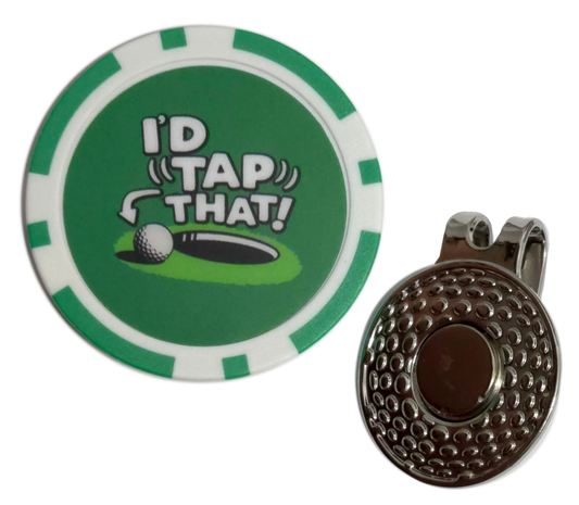 “I’d Tap That” Golf Ball Marker Poker Chip - GOLF LEAGUE