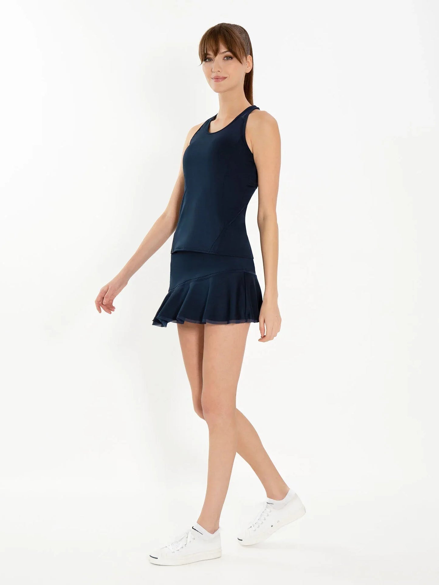 Tennis Classic 13 1/2" Flounce Skirt - Midnight - GOLF LEAGUE