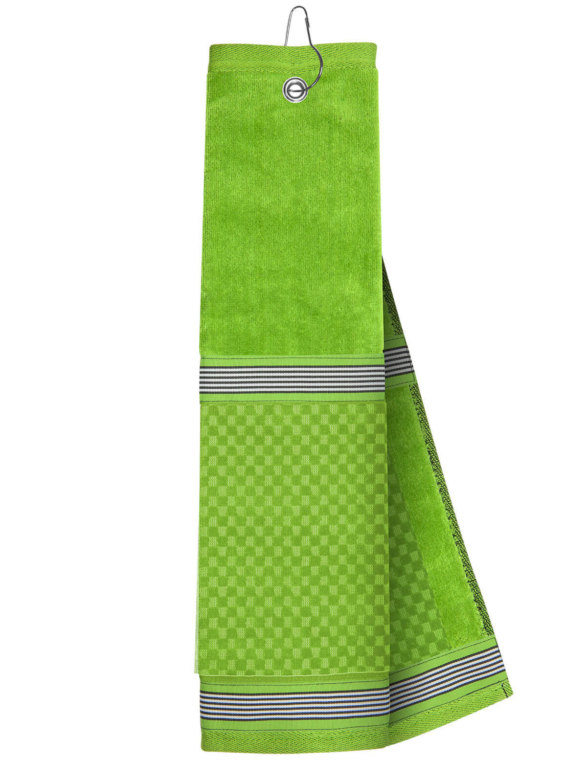 Lime Golf Towel with Ribbon