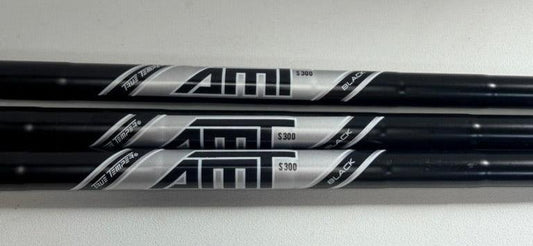 True Temper AMT Black S300 Wedge Shafts Set of 3 New