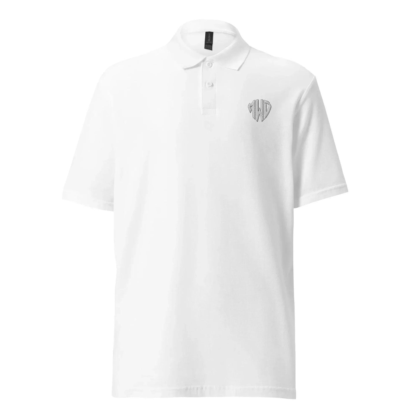 unisex-pique-polo-shirt-white-front-667984f375406 - GOLF LEAGUE