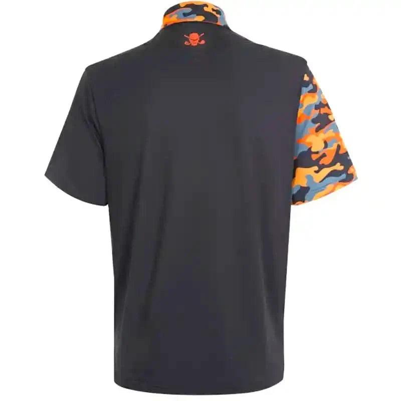 VIP Cool-Stretch Men's Golf Shirt (Black/Orange)