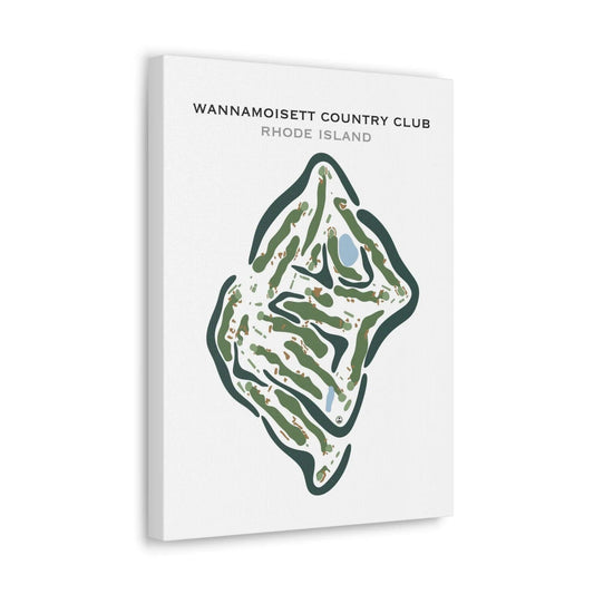 Wannamoisett Country Club, Rhode Island - Printed Golf Courses