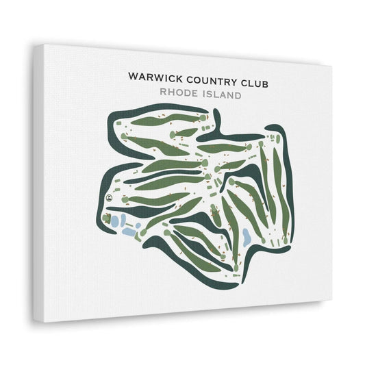 Warwick Country Club, Rhode Island - Printed Golf Courses