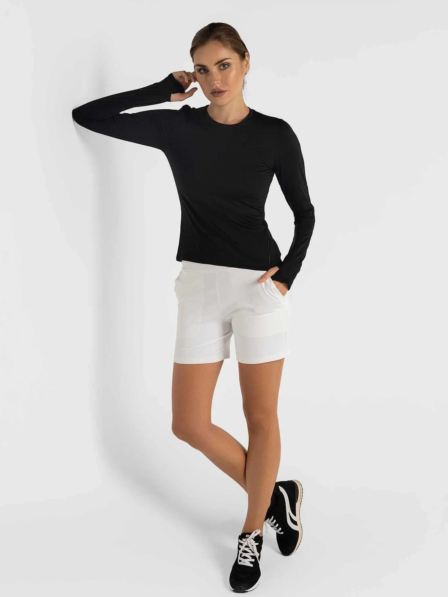 womens-cleo-short-stylish-functional-for-active-lifestyles-whiteinphorm-nycshorts-218488 - GOLF LEAGUE