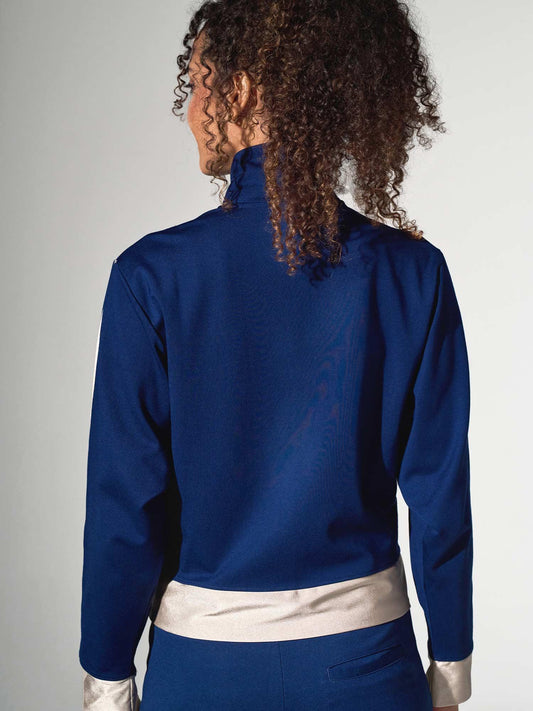 Women's Dolman Sleeve Sofia Knit Jacket - Ink/Silver Sand - GOLF LEAGUE