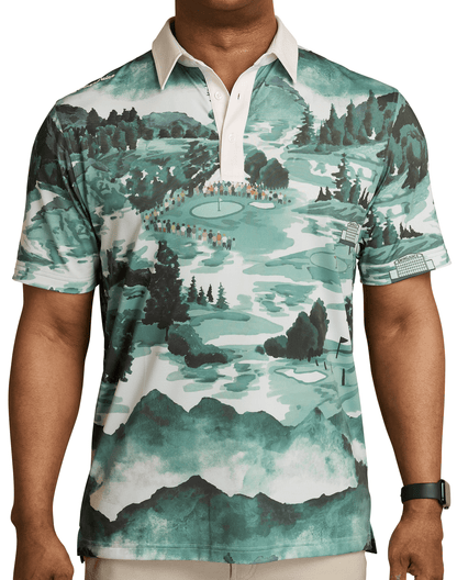 Golf Georgia Landscape Men's Polo