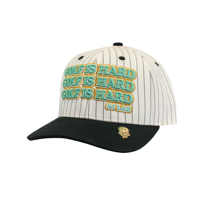 Golf Is Hard Unisex Snapback Hat Ivory O/S