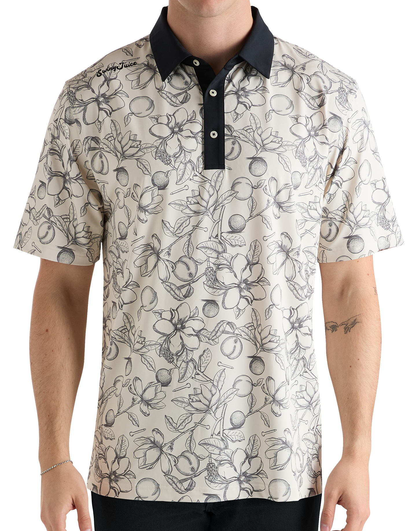 Golf Magnolia Toile Men's Polo