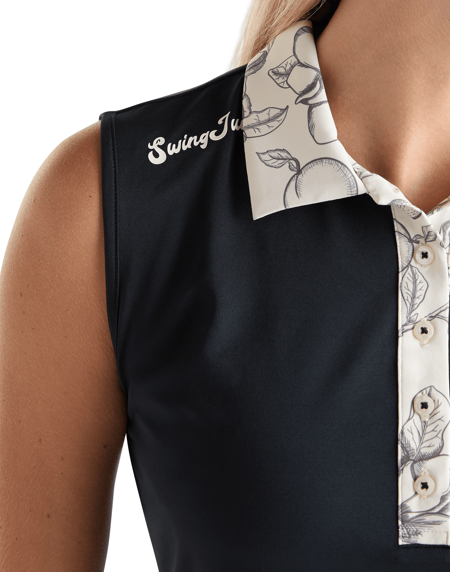 Golf Magnolia Toile Women's Sleeveless Polo