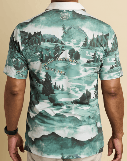 Golf Georgia Landscape Men's Polo