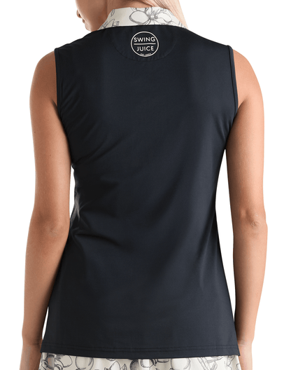Golf Magnolia Toile Women's Sleeveless Polo