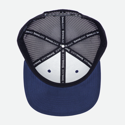 Golf 8-Bit Unisex Trucker Hat Navy O/S - Final Sale