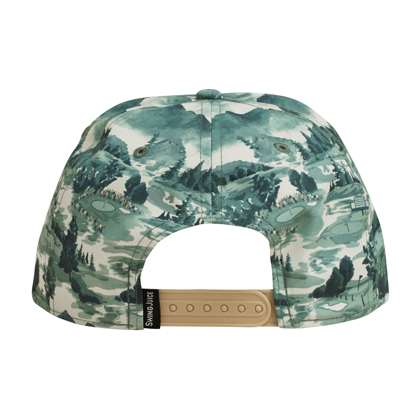 Golf Georgia Landscape Unisex Rope Hat Green O/S