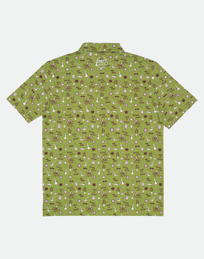 Golf & Ganja Allover Men's Polo