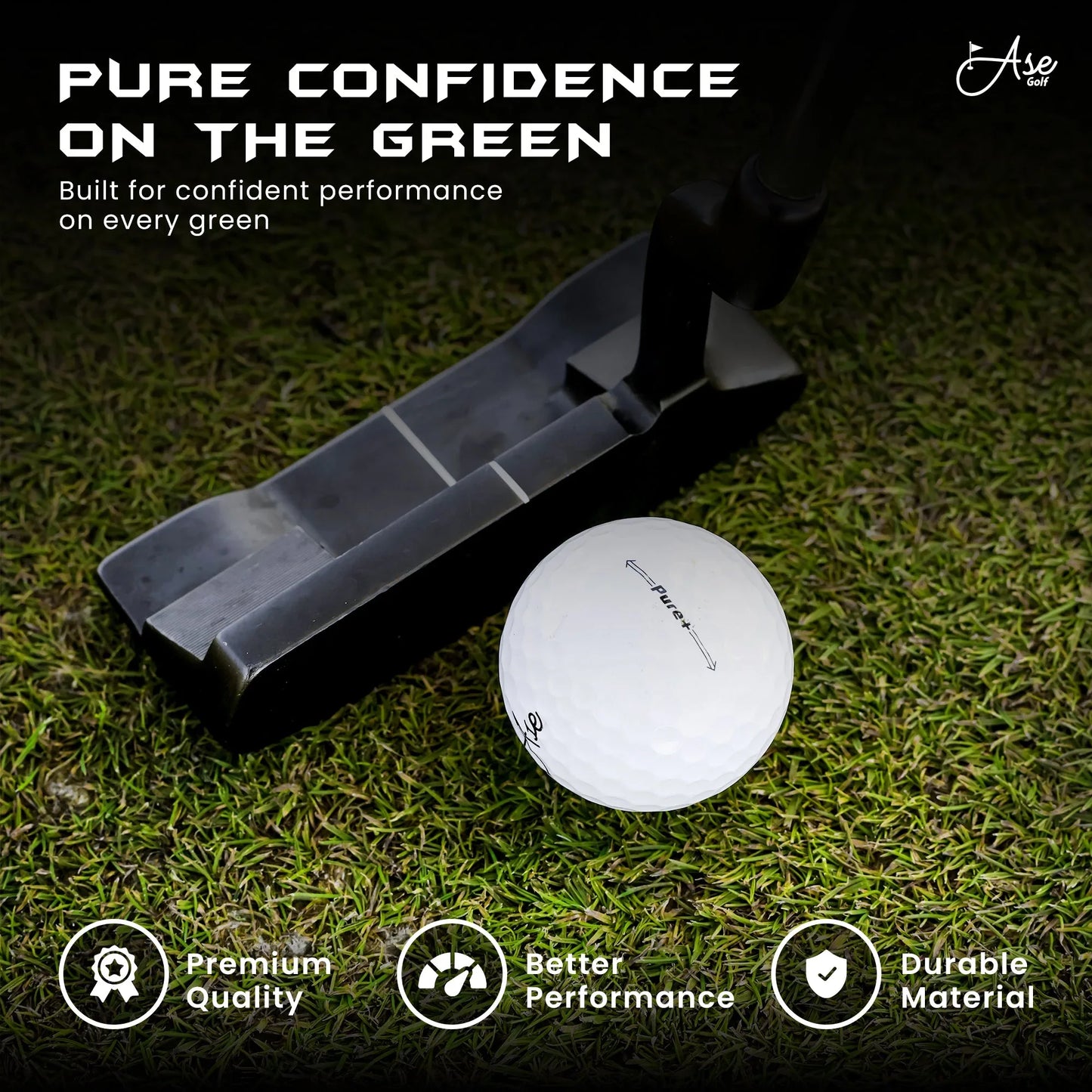 Ase Pure+ Golf Ball - GOLF LEAGUE