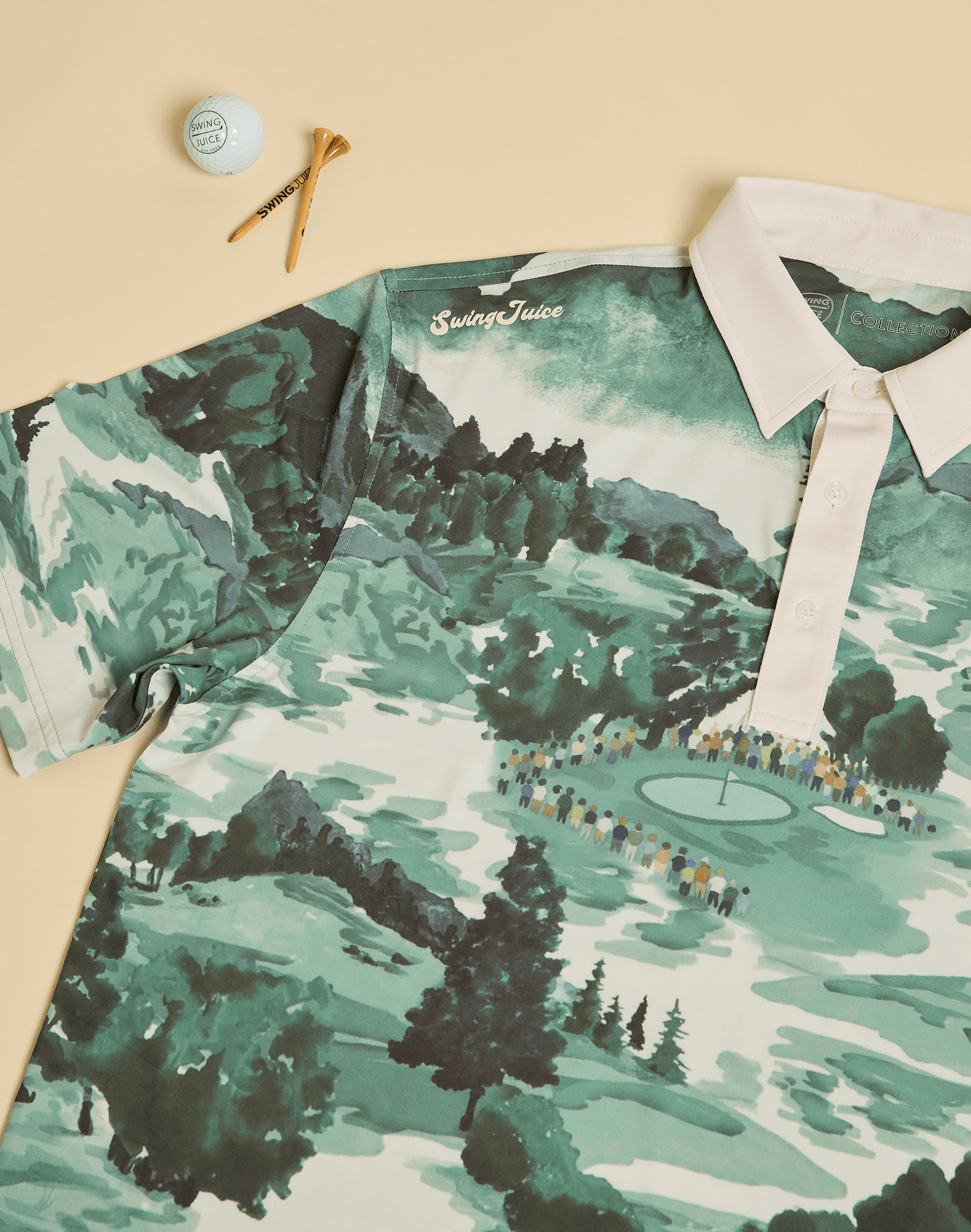 Golf Georgia Landscape Men's Polo