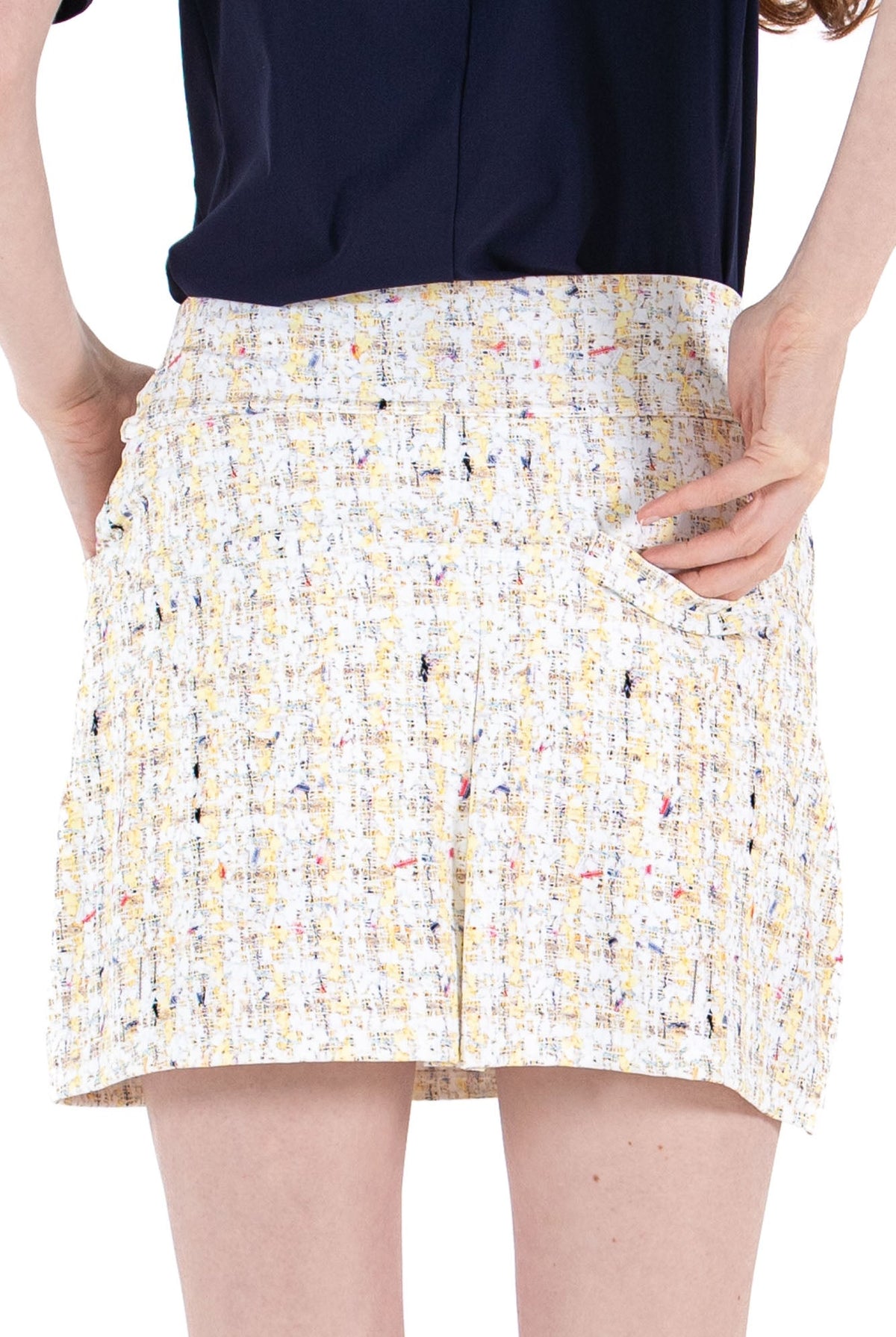 Sunlit Boucle Skirt