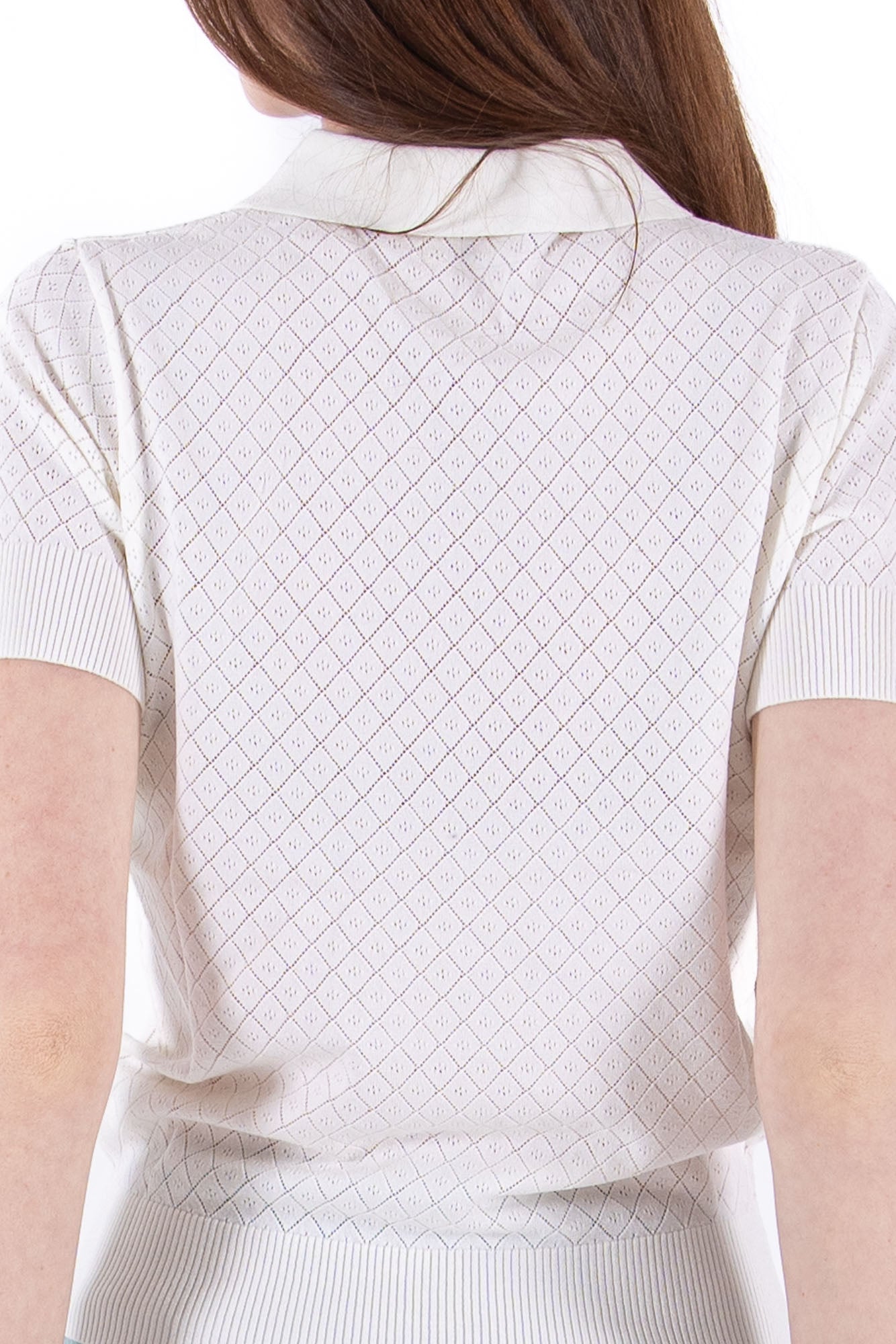 SS Pointelle Knit Polo