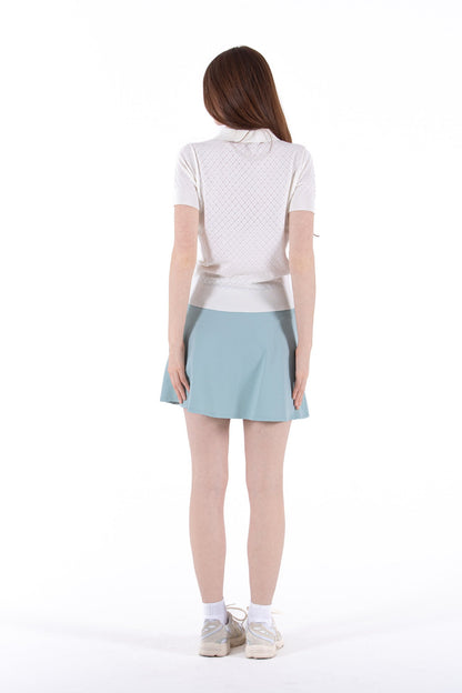 SS Pointelle Knit Polo