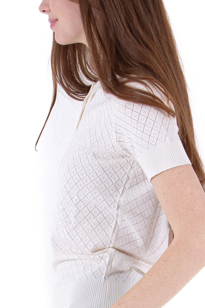 SS Pointelle Knit Polo