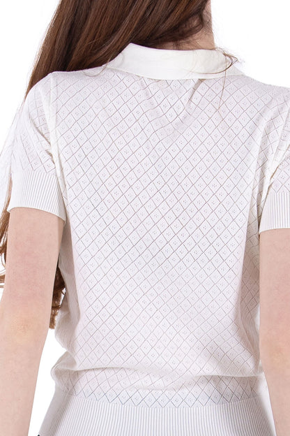 SS Pointelle Knit Polo
