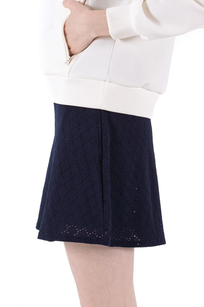 Stretch Eyelet Skirt