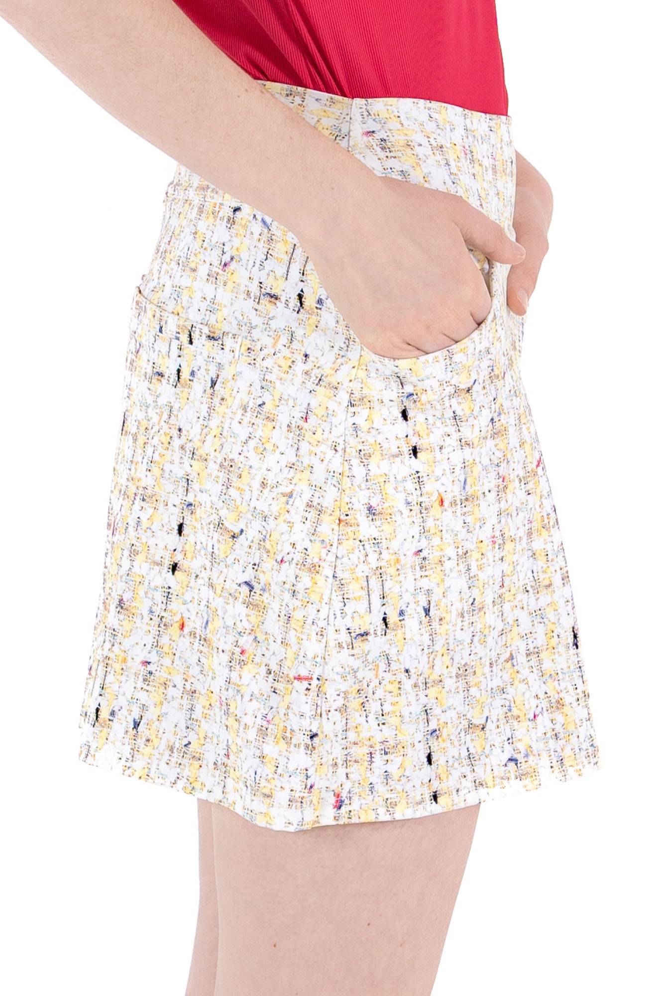 Sunlit Boucle Skirt