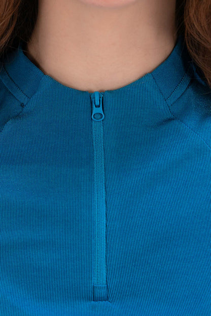 Rib SL Zip Polo